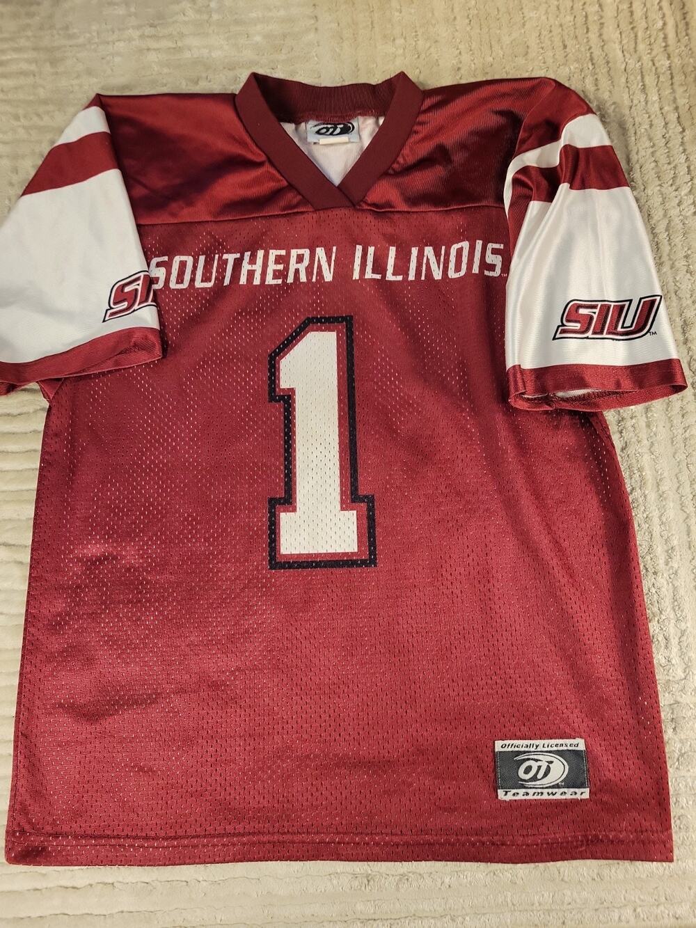 Southern Illinois Jersey Youth Size Large NCAA College Football Boys Kids Child